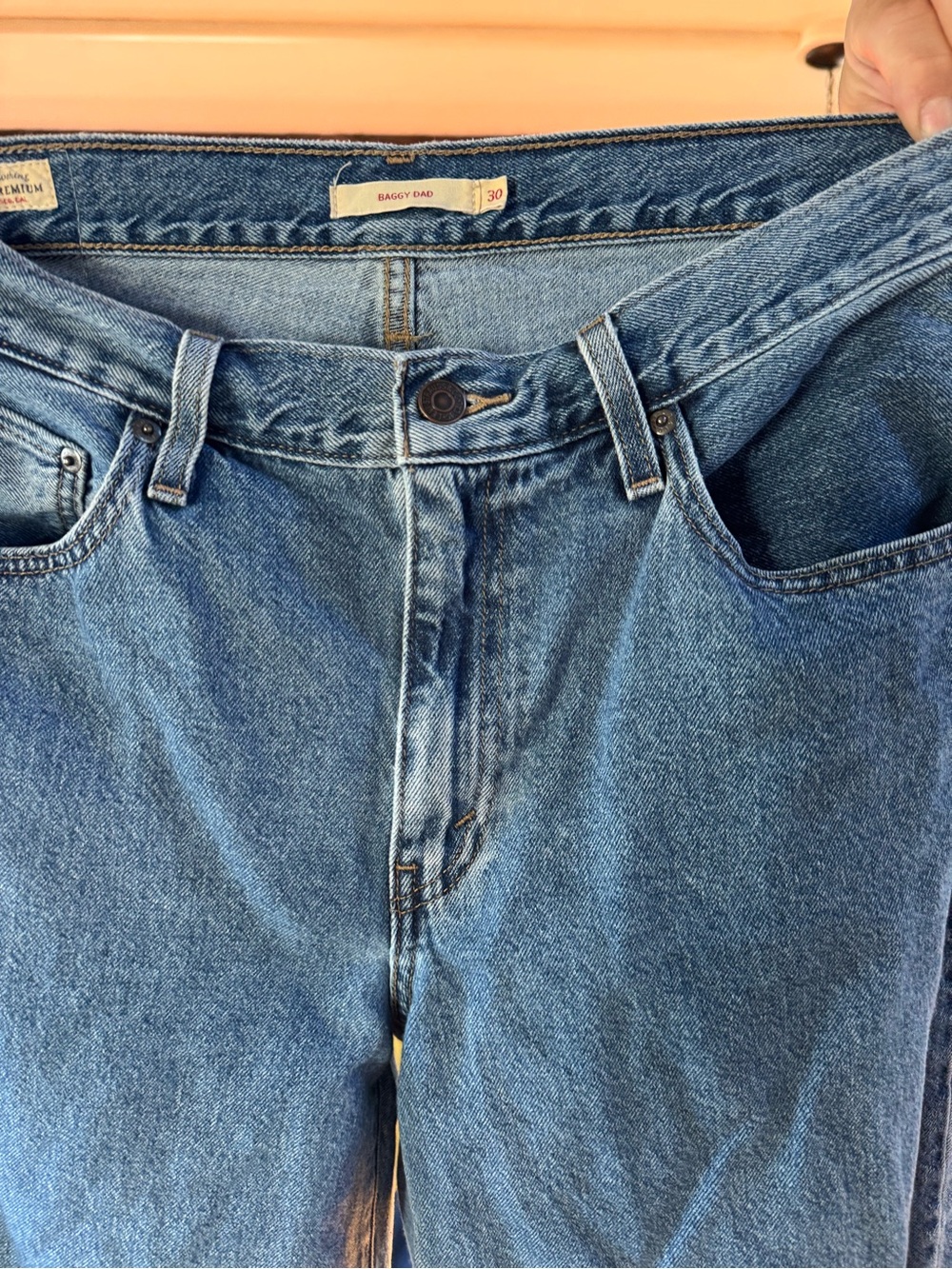 Levi's Baggy Dad Jeans in Own It Stone - Picture 2 of 5